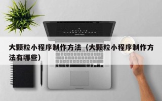 肇州大颗粒小程序制作方法（大颗粒小程序制作方法有哪些）